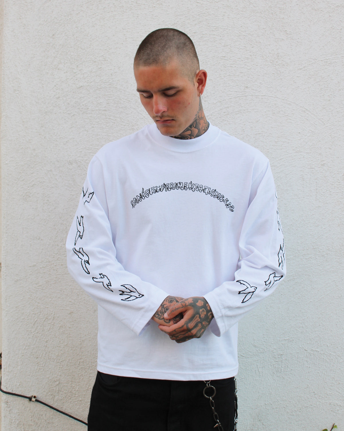[EXP001 HEAVEN] Long Sleeve Tee - White