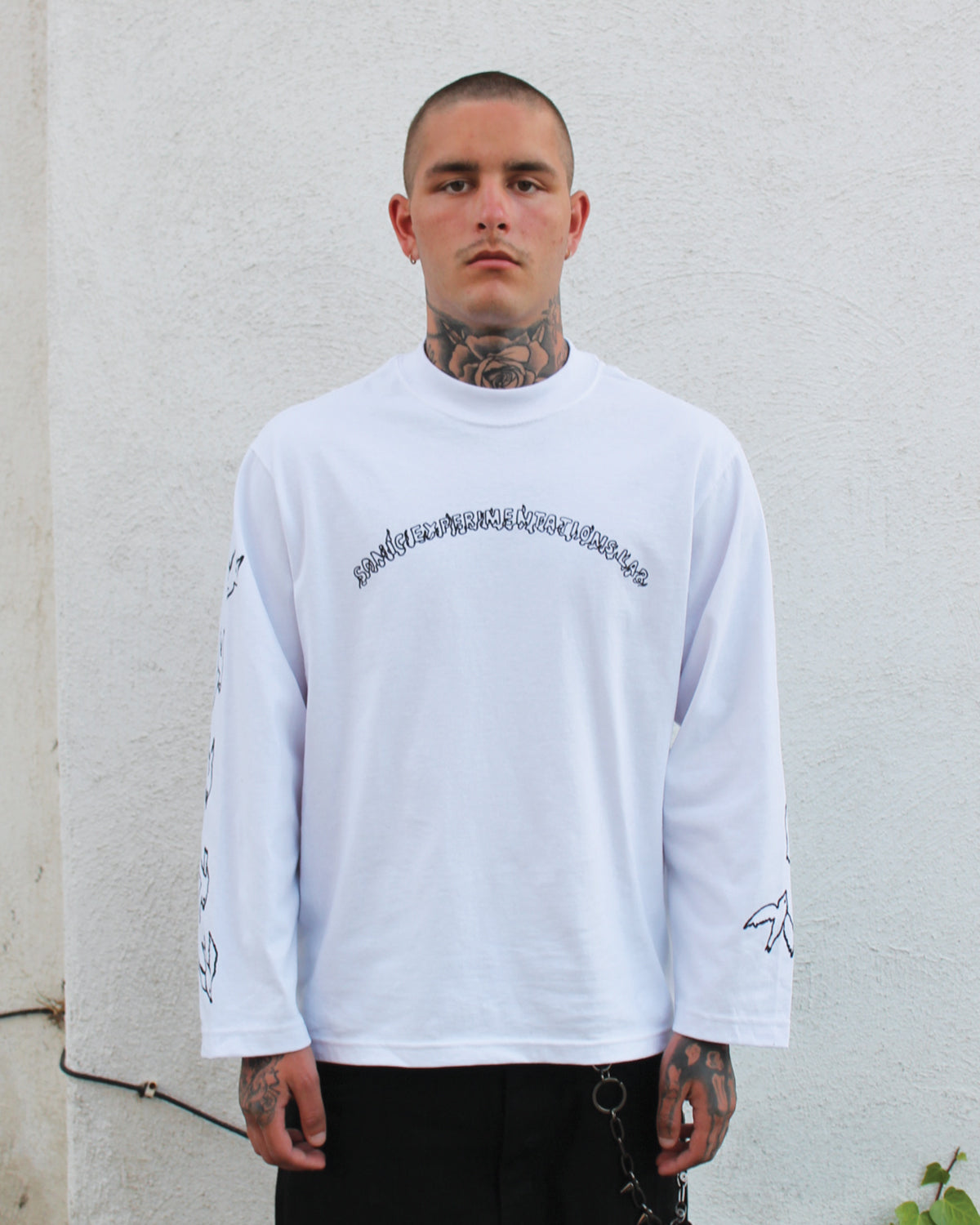 [EXP001 HEAVEN] Long Sleeve Tee - White