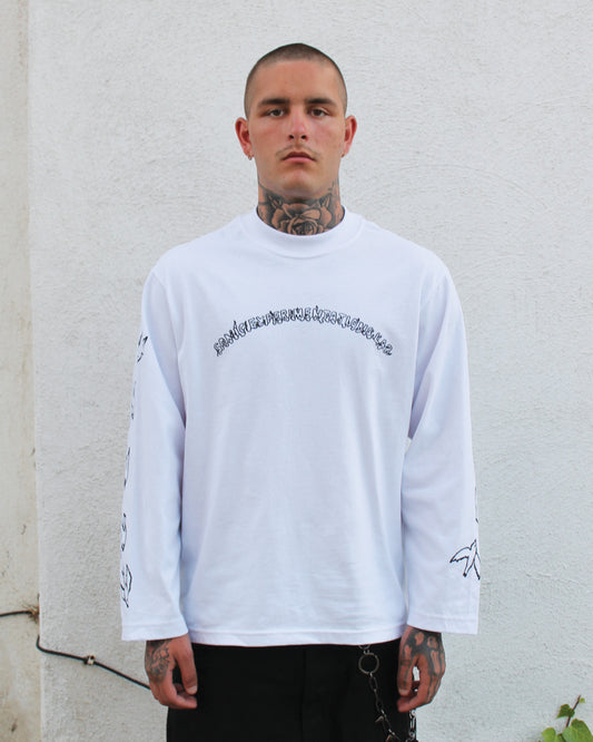 [EXP001 HEAVEN] Long Sleeve Tee - White