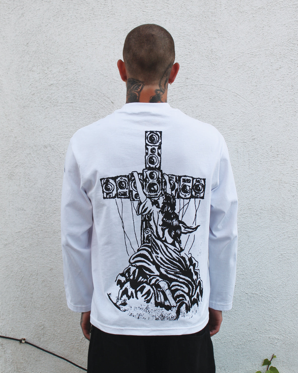 [EXP001 HEAVEN] Long Sleeve Tee - White