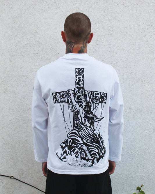 [EXP001 HEAVEN] Long Sleeve Tee - White