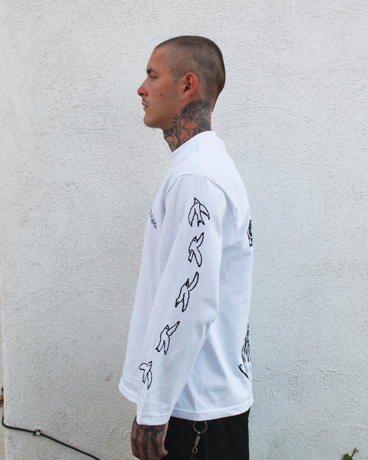 [EXP001 HEAVEN] Long Sleeve Tee - White