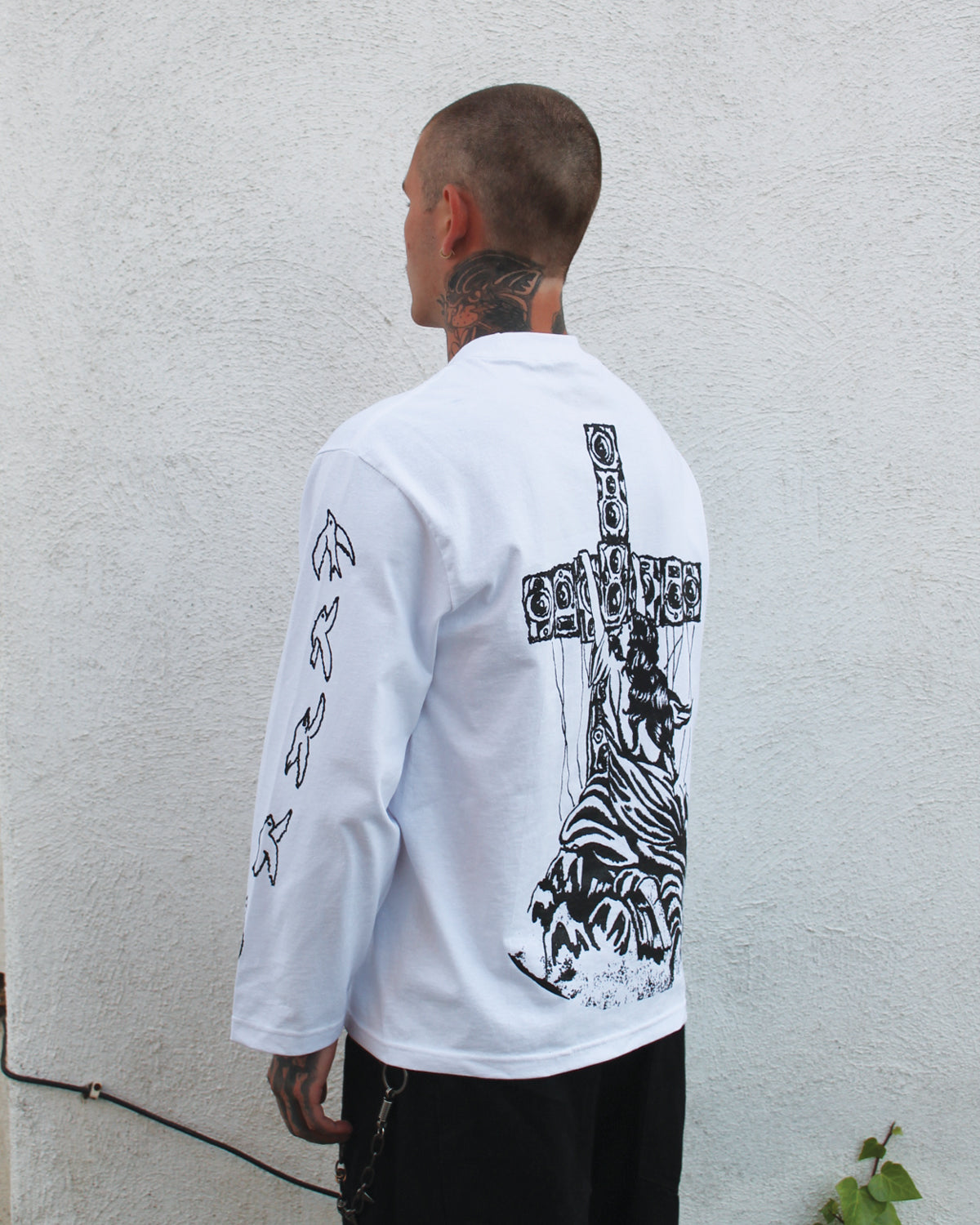 [EXP001 HEAVEN] Long Sleeve Tee - White