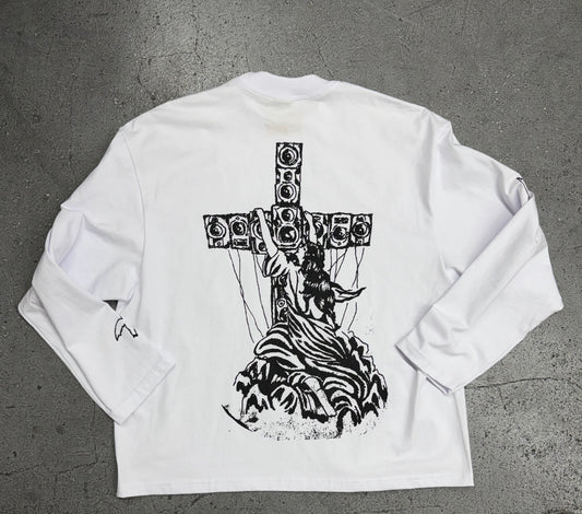 Rave Ritual Long Sleeve Tee - White
